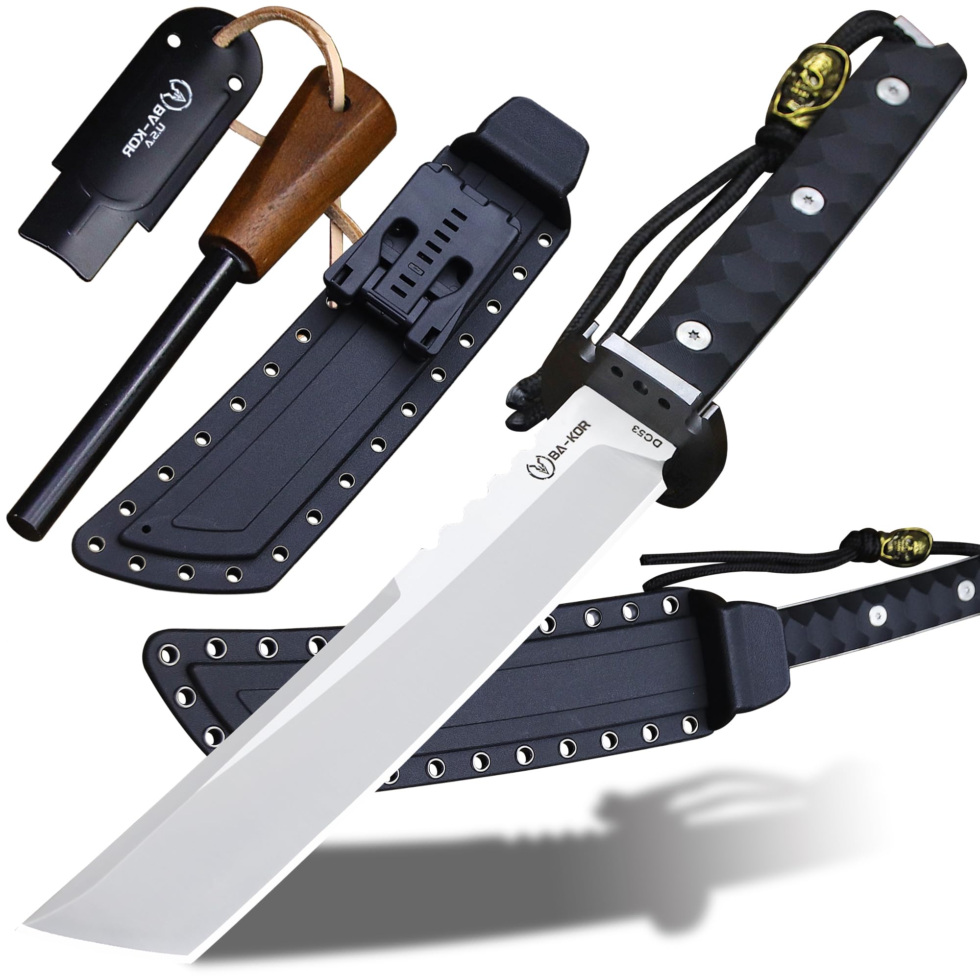 Amazon.com: BA-KOR 15.8in Full Tang Japanese Style Outdoor Knife